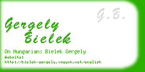 gergely bielek business card
